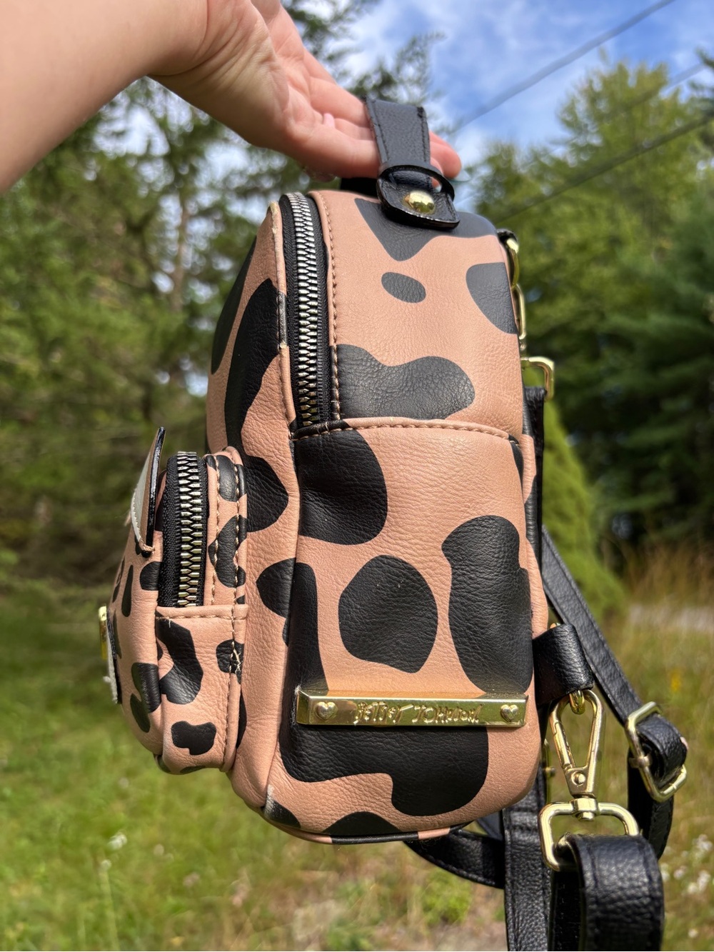 Betsey Johnson Leopard Kids Mini Backpack - Picture 8 of 17